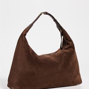 Chic Brown Suede Shoulder Bag